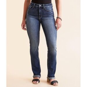 Buckle Black Jeans Womens 26 Fit No 93 Straight Leg Dark Wash Blue Denim Casual